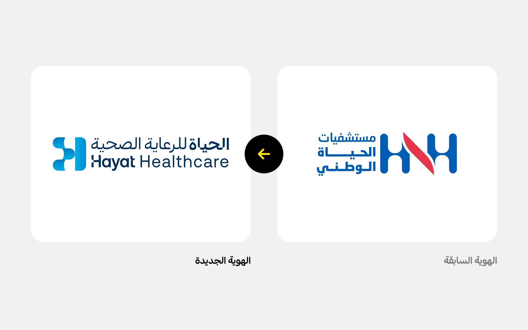 مستشفى الحياة الوطني وشعار وهوية جديدة بالكامل تحت اسم الحياة للرعاية الصحية